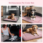 Dog Bed Mat, Crate Pad Reversible,Soft Kennel Pad, Washable Crate Mat (Cool and Warm),Pet Sleeping Mattress for Small Medium Dogs XB009
