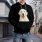 Artsadd Custom Face Unisex athletic Pockets Sweatshirt Loose Hoodie Custom Christmas Long Sleeve Sweatshirt Hooded Pullover