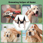 Guzekier Pet Dog Grooming Hammock Harness for Cats & Dogs, Dog Sling for Grooming, Dog Hammock Restraint Bag with Nail Clippers/Trimmer, Nail File, Pet Comb,Ear/Eye Care