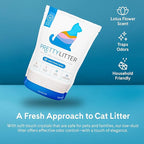 PrettyLitter Health Monitoring Cat Litter (Lotus Flower, Non Clumping) | Lightweight & Low Tracking, Color Changing Silica Gel Crystals, Advanced Odor Control — 6 Lbs, Pack of 1 (Up to 1 Month Supply)
