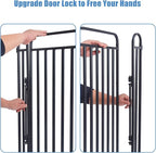New Thickened Version Dog Playpen, 40 Inch Dog Fences for The Yard, Portable Outdoor Dog Playpen for Large/Medium/Small Dogs, Foldable Metal Dog playpen, with Doors (24 Panels, 40 Inch)