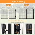 Wide Gate Dog Fence Outdoor Pens Outside,Portable Dog Play Pen 40" H 30 Panels Pet Playpen Exercise Pens for Puppys Small Medium Large Dogs RV Camping Yard Garden Indoor