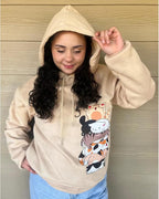 Tuislay Cute Cat Graphic Hoodies for Teen Girls Kawaii Cartoon Printed Hoodie Women Anime Print Hooded Sweatshirt Pullover