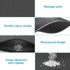 Cat Litter Mat, 30"X24" Large Double Layer Litter Trapping Mat, Waterproof/Urineproof, Easy to Clean Kitty Litter Mats for Floor, Scatter Control (Grey-1Pack)