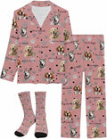 Artsadd Personalized Pajamas with Faces for Women Men Custom Christmas Pajamas Gifts for Family Couple, Funny Photo Pjs