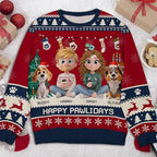 Wrappiness A Girl And Her Dog Christmas Sweatshirt - Cozy Unisex Fit Custom Shirt - Cute for Women Pet Lovers