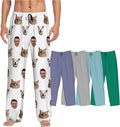 Custom Pajamas Pants With Photo Face Custom PJ Pants Personalized Gifts For Women Men Pet Dog Cat Christmas Valentines