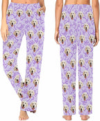 Custom Face Pajamas Pants Personalized Nightwear Bottoms for Women XS-XXL