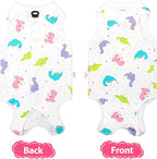 2 PCS Cat Recovery Suit Female Cat Onesie for Cats After Surgery Spay Abdominal Wounds, Kitten Recovery Suit Female Breathable E-Collar Alternative Kitten Onesie Anti Licking Large
