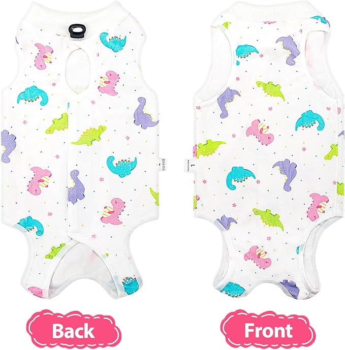 2 PCS Cat Recovery Suit Female Cat Onesie for Cats After Surgery Spay Abdominal Wounds, Kitten Recovery Suit Female Breathable E-Collar Alternative Kitten Onesie Anti Licking Large