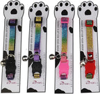 Cat Collar Breakaway Bling Diamond Rhinestone with Bell Adjustable for Cats and Kitten Girl boy (Black)