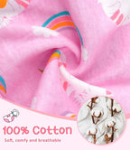 Girls and Toddlers 100% Cotton Underwear Tagless Soft Panties Size 2-3T,4-5T,6,8,10,12 (6-Pack)
