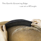 StripHair Gentle Groomer - Original for Horses Dogs 6-in-1 Shedding Grooming Massage Tool (Black)
