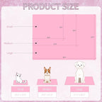 NACOCO Pet Cooling Mat Cat Dog Cushion Pad Summer Cool Down Comfortable Soft for Pets and Adults (S, Pink)