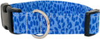 Blue Leopard Dog Collar (Large)