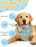 Luxury Double-Layer Dog Birthday Bandana – Handmade, Silk-Soft Polyester for All Dog Sizes | Birthday & Party Outfit | Gift-Ready Pet Accessory (Yellow, Medium)
