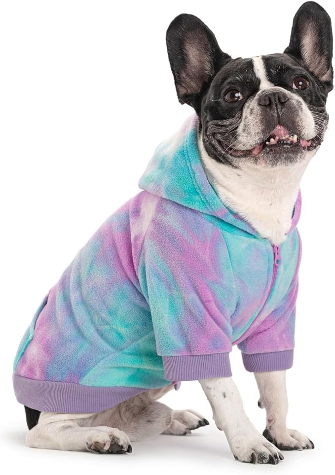 French Bulldog Clothes Dog Hoodie Sweatshirts with Pockets for Small Dogs Puppy Chihuahua Coat Clothing Pet Cat Hoodie Fleece Dog Sweaters Costume