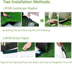ALTRUISTIC Realistic Pet Artificial Grass for Dogs Indooor Outdoor Decor, 70 oz Extra-Heavy & Thick Garden Lawn Landscape Synthetic Grass Turf, Fake GrassTurf Mat Rug