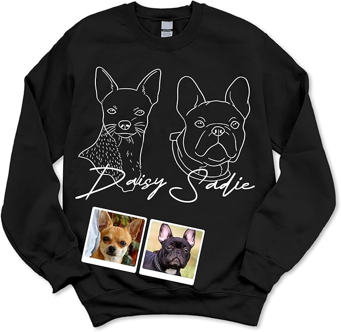 Custom Sweatshirts Design Your Own Personalized Sweatshirt For Women Gift For Dog Owner Dog Lovers for Christmas