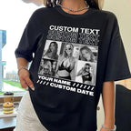 NAZENTI Custom Bootleg Rap Tee, Custom T-Shirts with Picture, Retro Custom Bootleg, Valentine's Gifts for Him Her