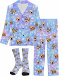 Artsadd Personalized Pajamas with Faces for Women Men Custom Christmas Pajamas Gifts for Family Couple, Funny Photo Pjs