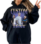 NAZENTI Custom Valentine Shirt Gifts for Boyfriend, Customized Bootleg Rap Tee