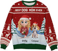 Wrappiness A Girl And Her Dog Christmas Sweatshirt - Cozy Unisex Fit Custom Shirt - Cute for Women Pet Lovers