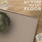 Dog Food Mat - 28x18 Raised Edges Dogs Mat for Food and Water Prevent Spill, Waterproof Cat Food Mats Protect Floors, Easy Clean Dog Bowl Mats for Food and Water, Silicone Pet Feeding Placemats