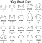 Personalized Dog Mom Sweatshirt, Custom Dog Ear Line Art Portrait Sweatshirt for Women, Pet Name Pullover Crewneck for Women, Customized Pet Lover Gifts, Mom Gift for Christmas Mothers 2