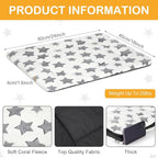 VitalCozy 4 Pcs Dog Crate Pads, Ultra Soft Warm Washable Anti-Slip Kennel Bed Mat for Pets, Reversible, Replaceable, Cozy Cage Liner for Small Medium Large Dogs and Cats(18 x 24 x 1.6 Inch,White)