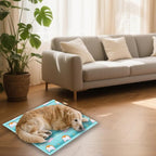 Dog Cooling Mat, Cooling Mat for Dogs & Cat, Provides Instant Relief for Small, Medium, Large Dogs, Washable, Non-Slip Design, Perfect for Hot Summer Days to Keep Pets Comfortable(Small 20''*16'')