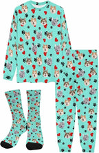 Artsadd Personalized Pajamas with Faces for Women Men Custom Christmas Pajamas Gifts for Family Couple, Funny Photo Pjs