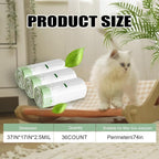 Cat Litter Box Liners Disposal Bags with Tie Handles,Large,37" x 17" Jumbo Drawstring Extra Durable Pet Cat Pan Liners for litter box Extra-Thick Kitty Litter Box Bag-36 Counts (3 Pack)