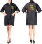 TopTie Custom Hair Grooming Protection Smock Jacket Haircut Cape Apron Vest, Personalized Your Design Image Text