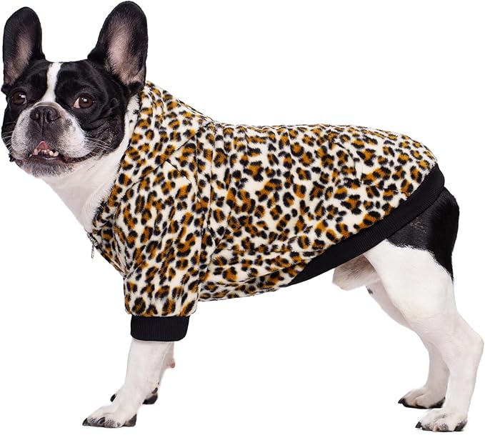 French Bulldog Clothes Dog Hoodie Sweatshirts with Pockets for Small Dogs Puppy Chihuahua Coat Clothing Pet Cat Hoodie Fleece Dog Sweaters Costume