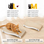 Cat Scratcher, Durable Scratch Pad, Corrugated Cardboard Scratching Board for Indoor Cats, Heavy Duty, Double-Sided Usability, Recyclable, with Catnip, Large, 1 Pack