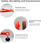 Rubber Cat Collar - Soft, Comfortable, and Lightweight Breakaway Collar with Name Tag Ring for Outdoor Cats and Sensitive Skin Kittens by Nuvuq (6 ⅞" to 10 ¼", Orange)