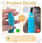 24 PCS Cat Worm Toy Refills, Cat Wand Toy Replacement Interactive Cats Wand Replacement Cats Toys Interactivefor Teaser for Kitten