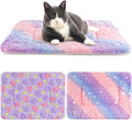 2 Pack Cat Blanket for Indoor Cat, Warm Calming Kitten & Puppy Beds for Anxiety and Stress, Washable Small Dog Mat for Crate, Fuzzy Pet Blankets