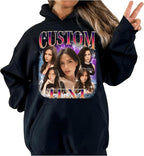 NAZENTI Custom Valentine Shirt Gifts for Boyfriend, Customized Bootleg Rap Tee