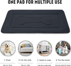 JoicyCo Extra Large Dog Bed Soft Dog Crate Pad Mat, 48 in Non-Slip Bottom Washable Dog Sleeping Mattress Pet Beds Cat Bed Kennel Pad, Dark Gray