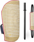 Dog Bite Training Set Dog Bite Sleeve Arm with Whip Agitation Stick, Professional Dogs Agility Training Equipment Protection for Biting, Dog Bite Pillow Tug Toy, Interactive K9 Pitbull German Shepherd