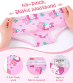 Girls and Toddlers 100% Cotton Underwear Tagless Soft Panties Size 2-3T,4-5T,6,8,10,12 (6-Pack)