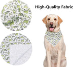 ARING PET Dinosaur Dog Bandanas, Summer Kerchief Triangle Bibs Scarf for Puppy Small Medium Large Boy Girl Dogs Cats-L