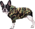 Camo French Bulldog Clothes Dog Hoodie Sweatshirts with Pockets for Small Dogs Puppy Chihuahua Coat Clothing Pet Cat Hoodie Fleece Dog Sweaters Costume