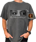 NAZENTI Custom Valentine Shirt Gifts for Boyfriend, Customized Bootleg Rap Tee
