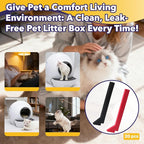 20 Packs Foams Compatible with Els Pet Litter Box, Precise Cut Seal Cat Litter Self Cleaning Replacement Part to Prevent Litter Spillage, Red & Black
