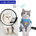 Cat Recovery Suit Cat Onesie for Cats After Surgery Female Male Spay Kitten Neuter Surgical Bodysuit Post Surgery Cone of Shame Alternative Anti Licking (Gray, Medium)