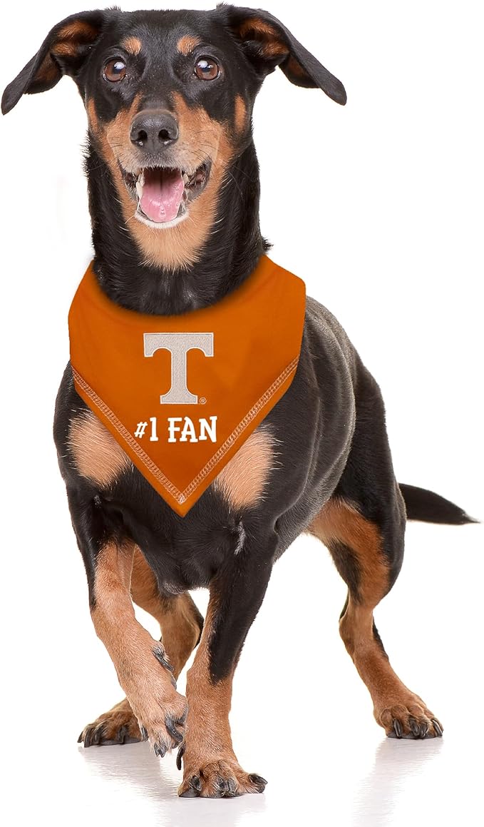 Pets First NCAA Tennessee Volunteers Personalized Tie Around Bandana for Dogs & Cats, Size Small/Medium. Custom Dog Bandana Scarf Bib for Cat Dog. The Ultimate Game-Day & Party Customizable Bandana
