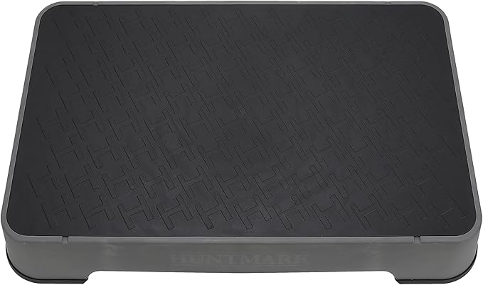 HUNTMARK Dog Training Place Board - Durable Hunting Dog Training Platform - Non-Skid Surface and Nonslip Feet - Stackable, Portable Agility Platform - Modern Puppy Trainer Equipment (Gray)